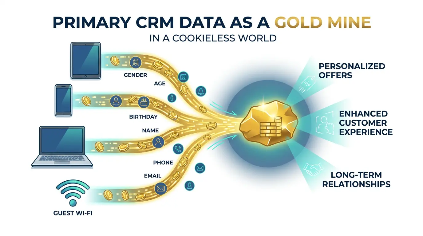 Почему первичные CRM данные становятся золотой жилой в эпоху мира без cookie?