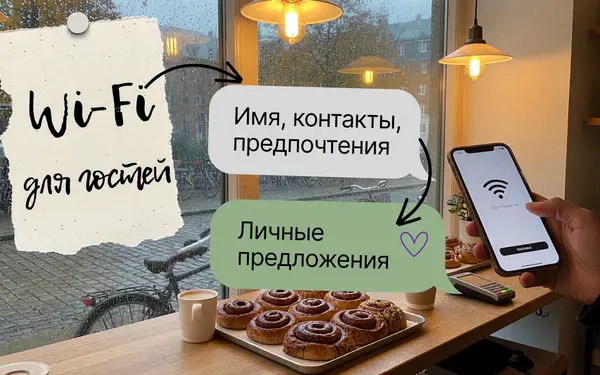 Гостевой Wi-Fi в пекарне: имя, контакты и предпочтения гостей превращаются в личные предложения