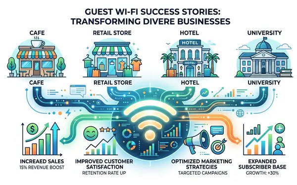 Кейсы: Бизнесы, добивающиеся успеха с гостевым Wi-Fi