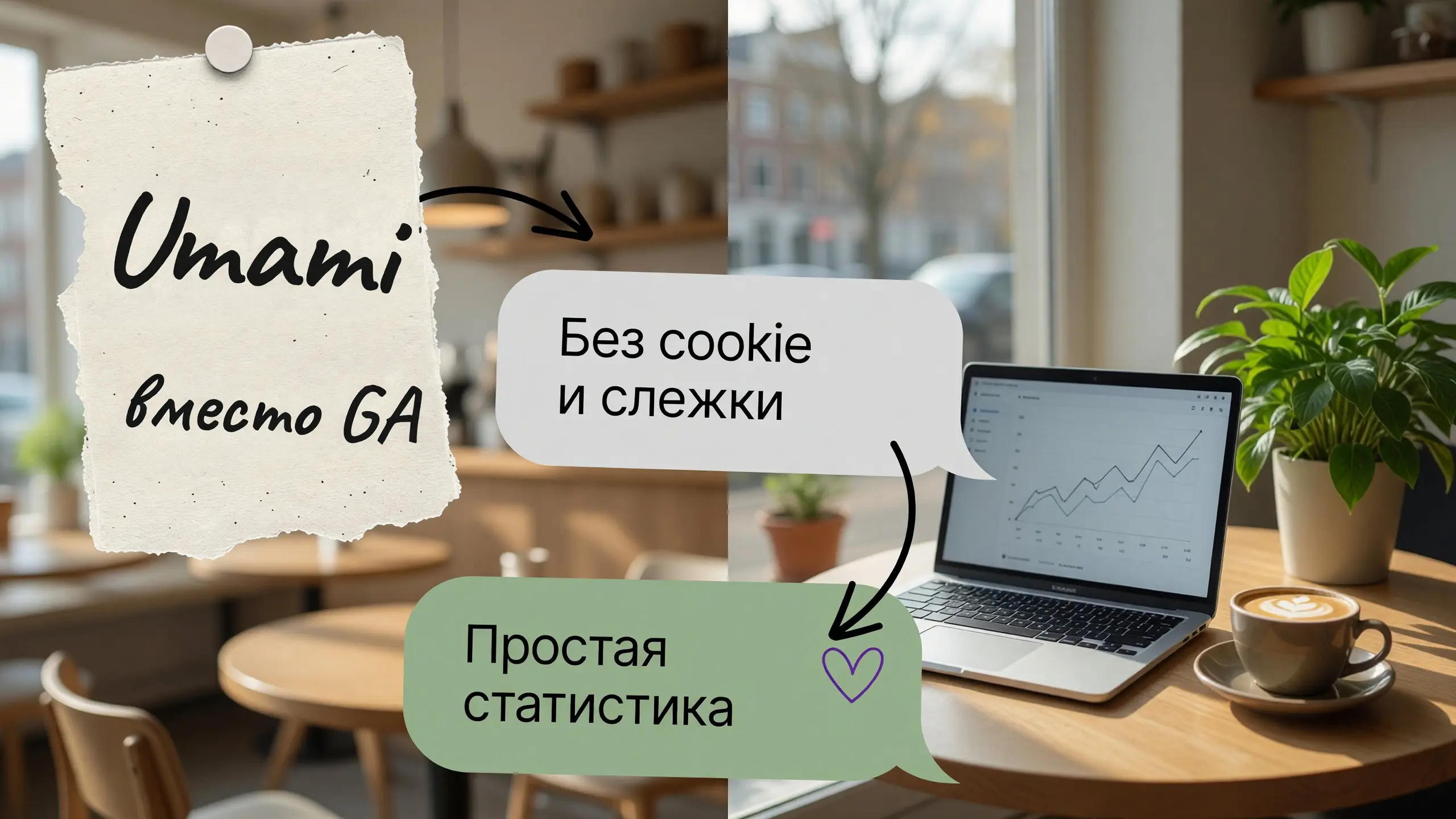 Umami вместо Google Analytics: простая статистика без cookie и слежки