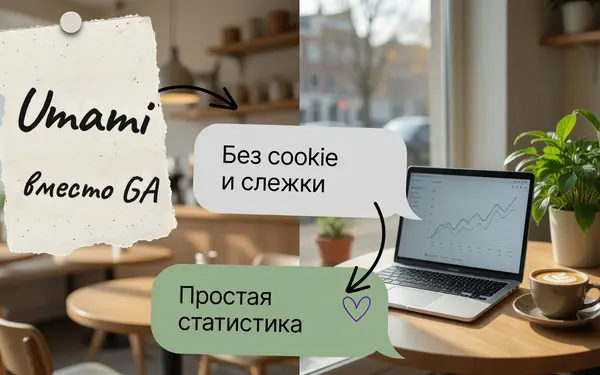 Umami вместо Google Analytics: простая статистика без cookie и слежки