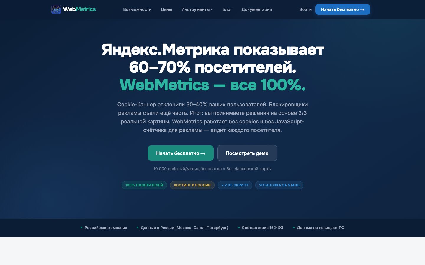 Web-Metrics — Приватная веб-аналитика